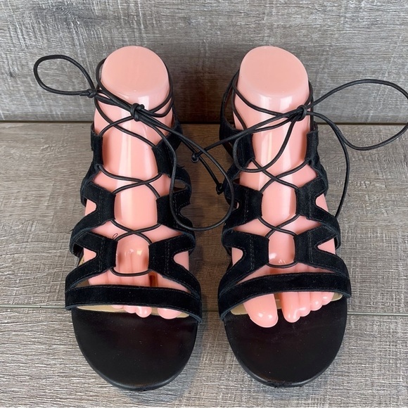 Sam Edelman sz 8.5 Boyden black suede strappy sandals - Picture 11 of 13